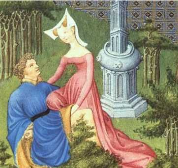 Scène érotique médiévale
