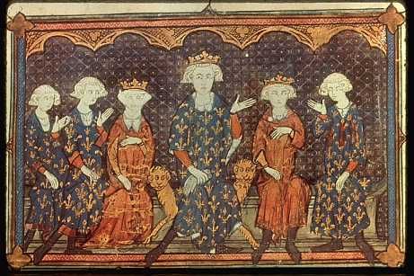 Philippe IV entouré de ses héritiers et de ses légistes