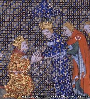 Edouard III rendant hommage à Philippe VI
