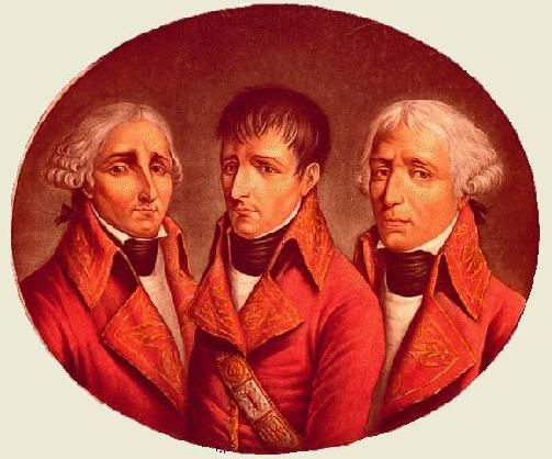 Les trois Consuls : Cambacerès, Bonaparte et Lebrun - par Vengorpe (Bibliothèque Nationale, Paris)