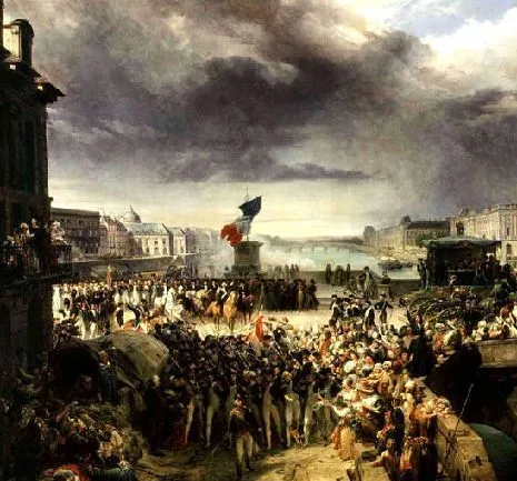   La Garde nationale de Paris part pour l'armée. Septembre 1792 - par Léon COGNIET 1836 (Musée Fabre)