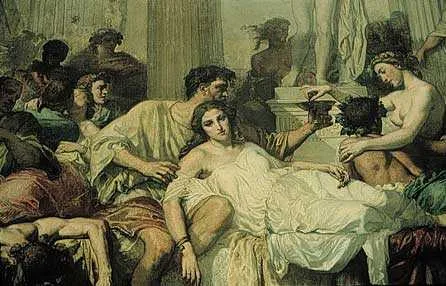 Les Romains de la décadence - par Thomas COUTURE (Musée d'Orsay)