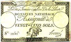 Assignat de vingt-cinq sols