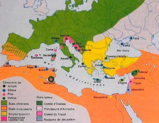 Les Etats latins et les républiques maritimes italiennes