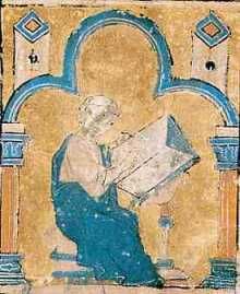 Guillaume de Tyr écrivant sa chronique des croisades