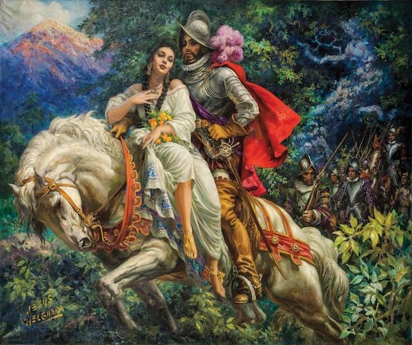 Cortés et la Malinche