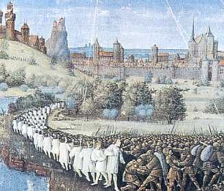 Les Turcs massacrant les pèlerins en 1096