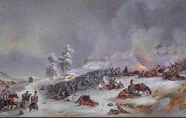 Le retrait de la Grande armée sur la Moskova
