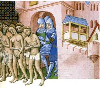 (Enluminure des Grandes Chroniques de France. British Library, Londres. Photo D.R.)