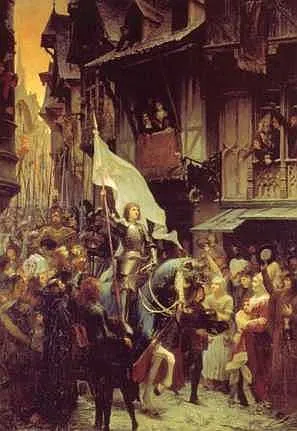 Entreé de Jeanne d'Arc à Orléans, par Jean-Jacques SCHERRER (1887)