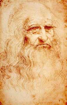 Léonard de Vinci autoportrait à environ 60 ans