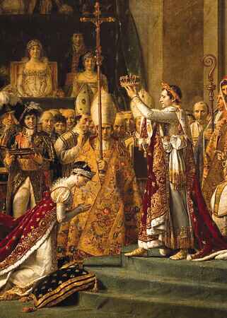 Sacre de l'empereur Napoléon Ier et couronnement de l'impératrice Joséphine - par Jacques-Louis DAVID 1806-1807 (Musée du Louvre)