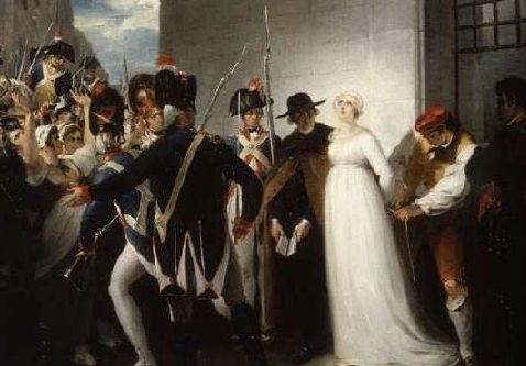Marie-Antoinette conduite à son exécution le 16 octobre 1793 - par William HAMILTON 1794 (Musée historique de la Révolution française, Vizille)
