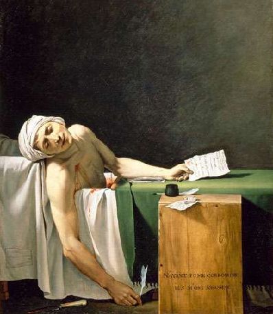 Marat assassiné, 13 juillet 1793 - par Jacques-Louis DAVID (Musée Fabre)